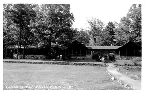 CLUBHAUS, TRYON COUNTRY CLUB, NORTH CAROLINA, RPPC, ALTE POSTKARTE (DT 508) - Bild 1 von 2