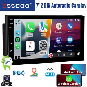 ESSGOO 7" Autoradio 2 DIN Android 11 Apple Carplay 2+32G GPS Nav FM WIFI Kamera - Bild 1 von 12