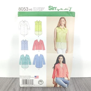 Sewing Pattern Shirt with Front & Length Variations Simplicity 8053 - Picture 1 of 3