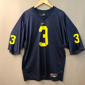 Camiseta de fútbol local XL para hombre Nike University of Michigan Wolverines #03 - Imagen 1 de 13