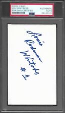 Lou Whitaker  TIGERS  SIGNED AUTOGRAPH 3x5 INDEX CARD  PSA / DNA AUTHENTIC  C