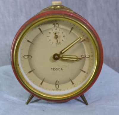 50er JAHRE DESIGN TISCHUHR / WECKER - TOSCA - - Bild 1 von 4