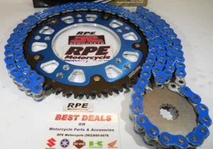 ALL BLUE 2000-2001 HONDA CBR929rr SUPERSPROX RK 520 GXW QA CHAIN & SPROCKETS KIT - Picture 1 of 2