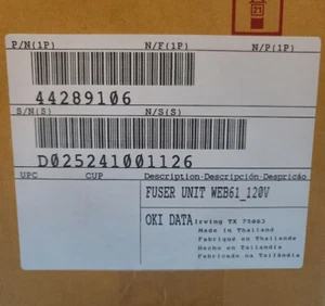 Oki / Okidata C711 Fuser Unit 44289106 - Picture 1 of 2
