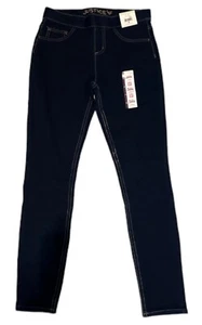 Justice Girls Denim Leggings/Jeggings Blue Rinse Wash Pull On Logo Size 18 - Picture 1 of 12