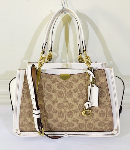 Borsa a tracolla Coach rivestita in tela firmata Dreamer