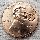 2024 Lincoln 1C Cent Penny Garden Snail Nature Counterstamp Gift Lucky Coin!