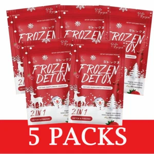 5 x Frozen Detox Fiberry Slim Organic Natural Herb Fat Burn Diet Slimming Detox - Picture 1 of 9