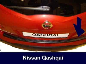 fits Nissan Qashqai Mk1 (2007-2013) NEW Black Rear Guard Bumper Cover Protector - Picture 1 of 6
