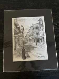 Don Davey "Royal St New Orleans" 1976 mattierter Schwarzweißdruck-16"x13" Gesamtgröße, NOS - Bild 1 von 4