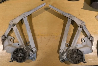 Juego de pares de bisagras de resortes para capó Dodge Ram OEM 94-01 1500 2500 3500 blanco Foto 1 de 4