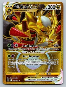 Pokémon TCG Giratina VSTAR 212/196 Gold Secret Rare 2022 Lost Origin NM - Picture 1 of 2