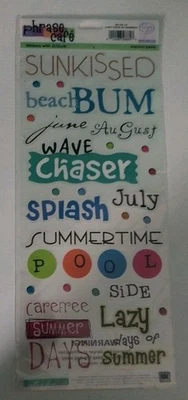 Lazy Days Of Summer~Pegatinas de café en fase~Libro de recortes~Artesanías~Vintage~c2005~NUEVO EN PAQUETE Foto 1 de 3