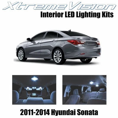 XtremeVision Interior LED for Hyundai Sonata 2011-2014 (8 PCS) Cool White - Image 1 of 4