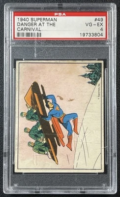 DANGER AT THE CARNIVAL PSA 4 1940 GUM INC. SUPERMAN (R145) #49 - Image 1 of 2