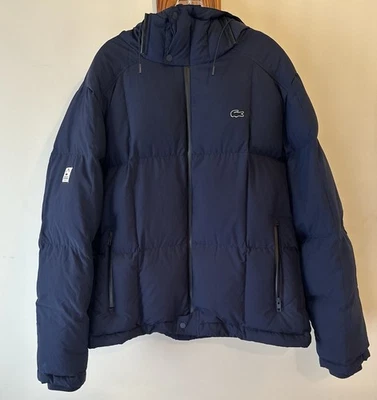 Lacoste Sports D’Hiver Collection Hooded Navy Down Puffer Jacket Men’s  Sz  3XL  - Image 1 of 4