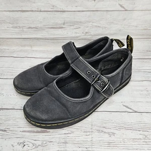 Dr Martens Carnaby Mary Jane Black Canvas US Size 8 / UK 6 / EU 39 Black Buckle - Picture 1 of 8
