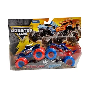 Monster Jam El Toro Loco vs Megalodon Die-Cast Monster Trucks Star n Stripes - Imagen 1 de 4