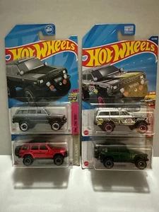 HOT WHEELS '95 JEEP CHEROKEE & '88 JEEP WAGONEER LOT /w/ZAMAC - Picture 1 of 8
