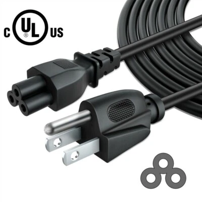 5ft UL AC Power Cord for Gateway FPD1760 FPD2185W FPD1976W LCD Monitor tv 3 Pin - Image 1 of 3
