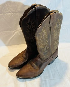 Ariat Womens Brown Embroidery Midcalf Cowboy Boots Size 8M Embroidered - Picture 1 of 4