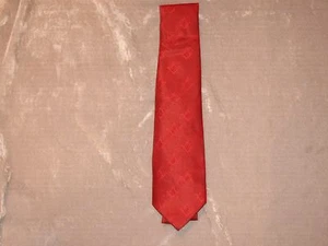 Red Embossed Square Compass Masonic Necktie Blue Lodge Freemason Fraternity NEW! - Picture 1 of 2
