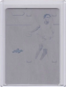 2022-23 Leaf Vivid  Arthur Kaluma RC #1/1 PRINTING PLATE BLACK PLATE - Picture 1 of 2