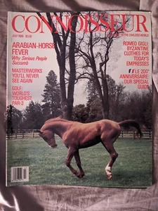 Connoisseur Magazine 1989 July Arabian Horses Romeo Gigli Masterworks - Picture 1 of 3