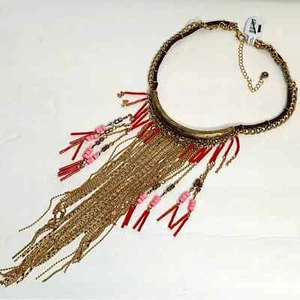 Free People Fringe Choker Necklace - Picture 1 of 5