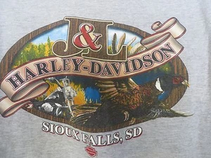 HARLEY DAVIDSON TEE Sioux Falls SD 2004 I Got Mine Gray Medium EUC - Picture 1 of 4