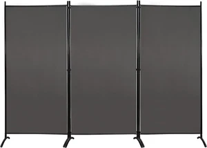 Partition Room Dividers 3 Panel Folding Privacy Screens 6 Ft Tall Portable Offic - Picture 1 of 6