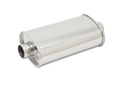 Silenciador ovalado StreetPower entrada/salida centro-centro de rendimiento vibrante de 3 pulgadas Foto 1 de 3