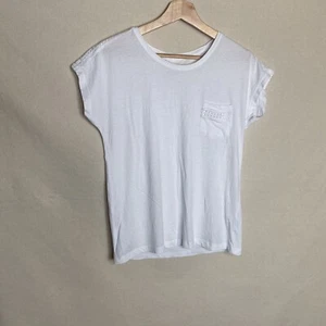 Primark White T-shirt Size 6/8 XS Love To Lounge Pyjama Bed Casual Ladies - Picture 1 of 7