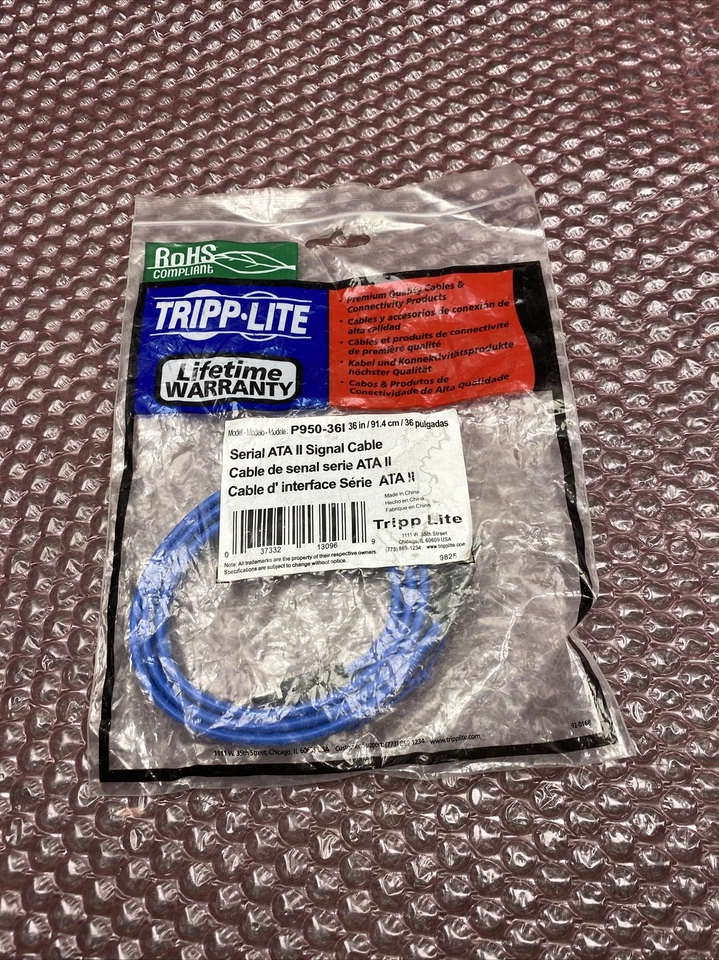 New Tripp Lite P950-36I 36" ATA II Signal Cable - Image 1 of 4