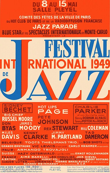 Festival Internacional de Jazz - 1949 - Francia - Póster Foto 1 de 1