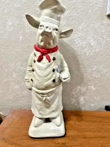 French Pastry, Butcher Shop, Chef Pig-- 15" Figurine, Free Shipping - Picture 1 of 7