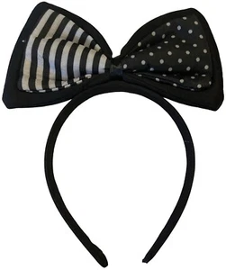 Mouse Ears Headband Black & White Girl's Size Large 12-14 (NEW) - Picture 1 of 6