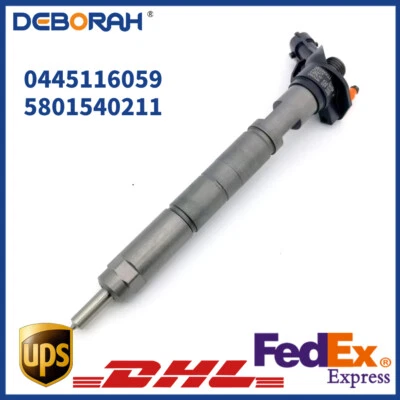 0445116059 5801540211 Inyector de combustible riel común diésel pieza de automóvil para Fiat Iveco Foto 1 de 4