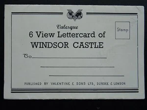 British Royalty WINDSOR CASTLE 6 View c1930s Lettercard Postcard (5) - Picture 1 of 8