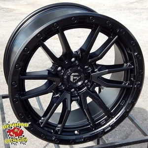4/ 20x9" 6x135mm Black Fuel Rebel Wheels Rims Ford F-150 FX4 Platinum XLT Lariat - Picture 1 of 5