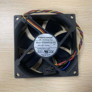 1PCS New FOXCONN PVA080G12H-P01 Cooling Fan 8025 DC12V 0.60A 8CM 4Pin - Picture 1 of 1