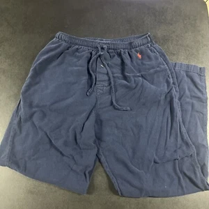 Polo Ralph Lauren Mens Sleepwear Jogger Pants Navy Blue Pajama Men’s L Elastic - Picture 1 of 6