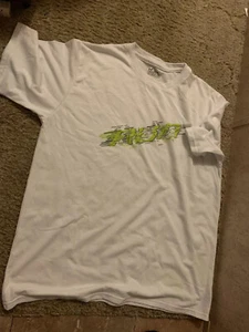 UNDER ARMOUR RUN SHIRT HEAT GEAR WHITE AND GREEN T-SHIRT 2XL-REGULAR - Picture 1 of 5