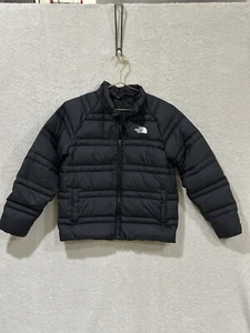 The North Face Teen Unisex Large (12) Roxborough 550 Down Puffer Jacket Black - Picture 1 of 8