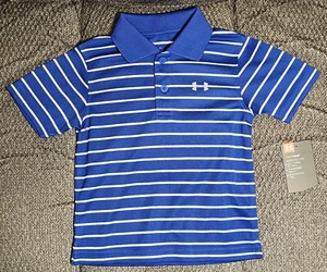Baby Boy Size 18 Months Short-Sleeve Polo Shirt Under Armour Royal Blue New - Picture 1 of 4