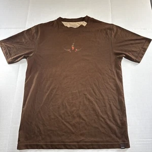 prAna T Shirt, Brown Size Small, Big Logo On The Back. - Picture 1 of 11