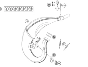 47205007000 TOTALMENTE NUEVO FABRICANTE DE EQUIPOS ORIGINALES COLECTOR DE ESCAPE TUBO DE CABEZAL KTM HUSQVARNA 85 sx tc - Imagen 1 de 2