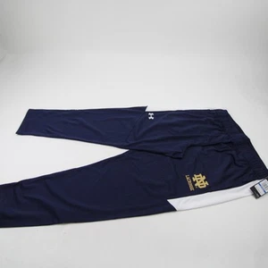 Notre Dame Fighting Irish Under Armour Athletic Pants Men's Navy/White New - Picture 1 of 7