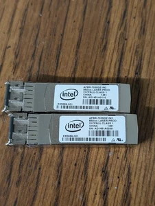 Lotto 2x Intel E10GSFPSR AFBR-703SDZ-IN2 E65689-001 10GbE ricetrasmettitore SFP X520-DA2 - Foto 1 di 4