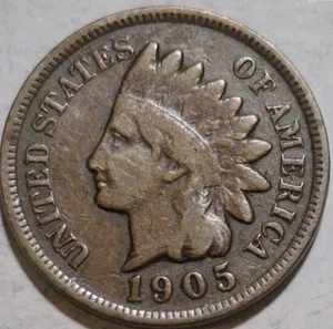 1905 Indian Head Cent (1) - Picture 1 of 2